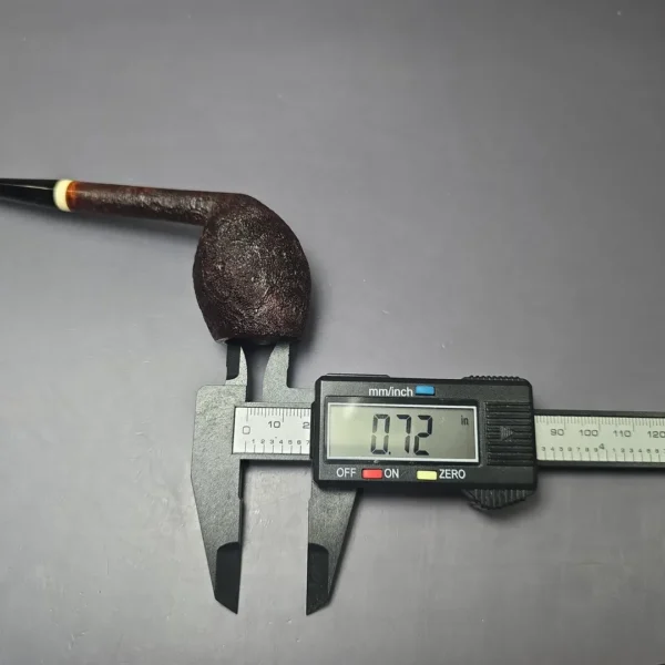 Emiliano Featherweight Sandblasted Cutty w/ Bone Handmade Briar Pipe, New - Image 10