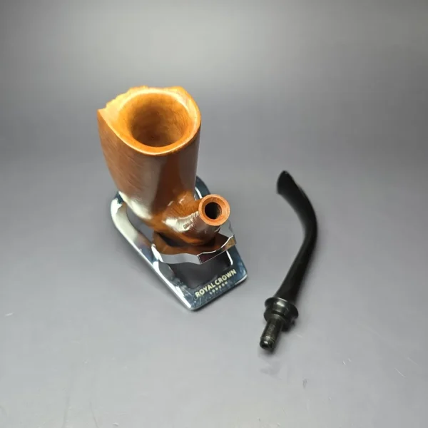 Ed Burak Connoisseur Smooth Oom Paul w/ Plateaux Estate Briar Pipe, Unsmoked - Image 10