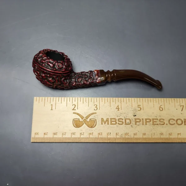 Jobey Perlato 200 Rusticated Bulldog Estate Briar Pipe, American Estates - Image 10
