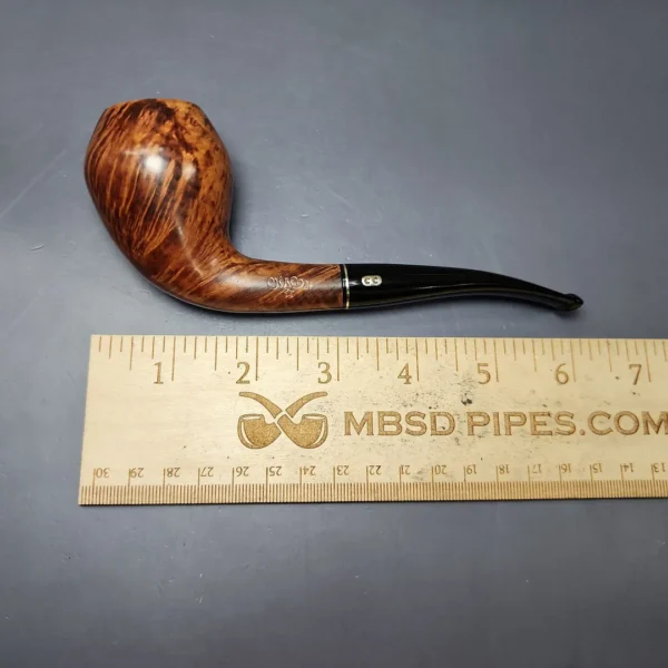 Chacom Smooth Tulip Cutty w/ Brass Estate Briar Pipe, French Estates - Image 10