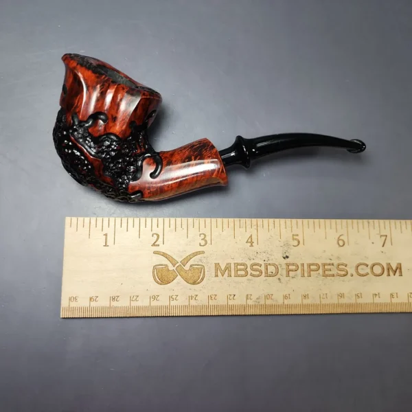 Nording Moss Partially Rusticated Freehand Estate Briar Pipe, Unsmoked - Image 10
