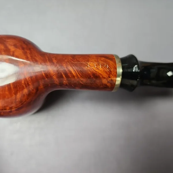 Vauen 3314 Smooth Pot w/ Brass Estate Briar Pipe, Unsmoked, 9mm - Image 10