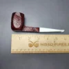 Mina Pipes Sandblasted Panel Billiard Estate Briar Pipe, Unsmoked - Image 10