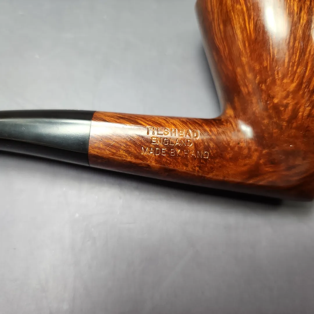 James Upshall A Grade ExL Smooth Stacked Pickaxe Estate Briar Pipe, Unsmoked - Image 11