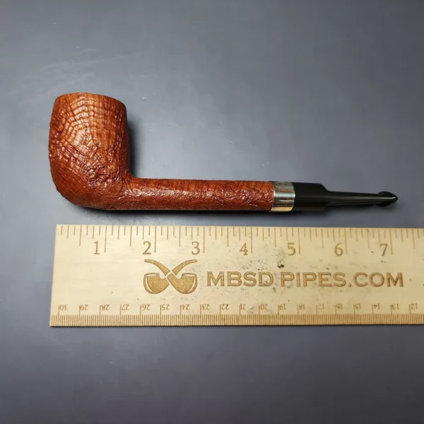 Castleford (Colin Fromm) XL Sandblasted Lumberman Estate Briar Pipe, Unsmoked - Image 10