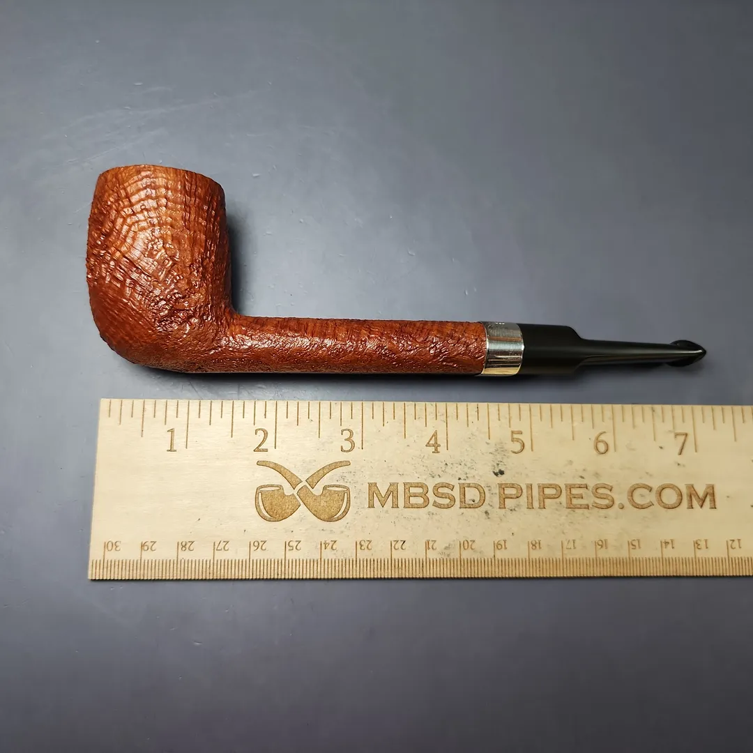 Castleford (Colin Fromm) XL Sandblasted Lumberman Estate Briar Pipe, Unsmoked - Image 10
