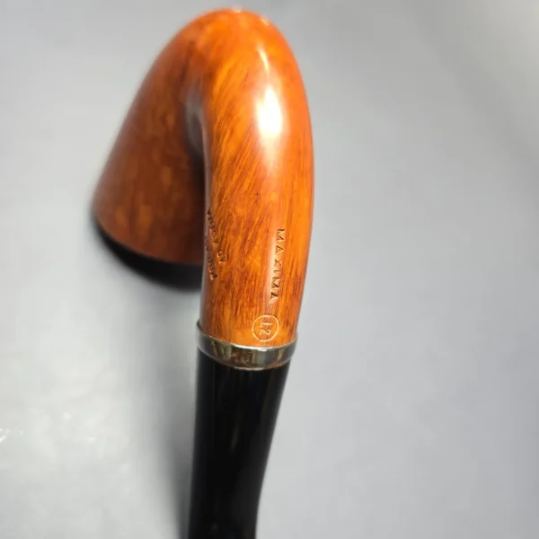 Ser Jacopo Pre-1994 Maxima L2 Smooth Calabash w/ Silver Estate Briar Pipe, Unsmoked - Image 10