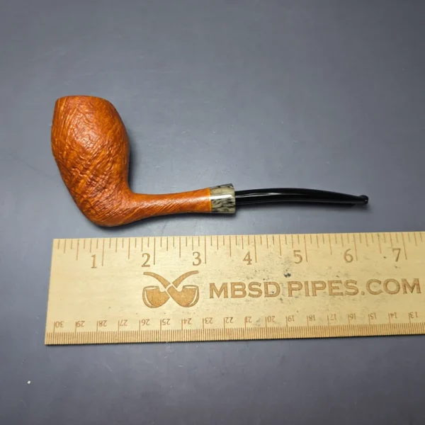 Christophe Wolff Sandblasted Cutty Egg Handmade Briar Pipe, New - Image 10