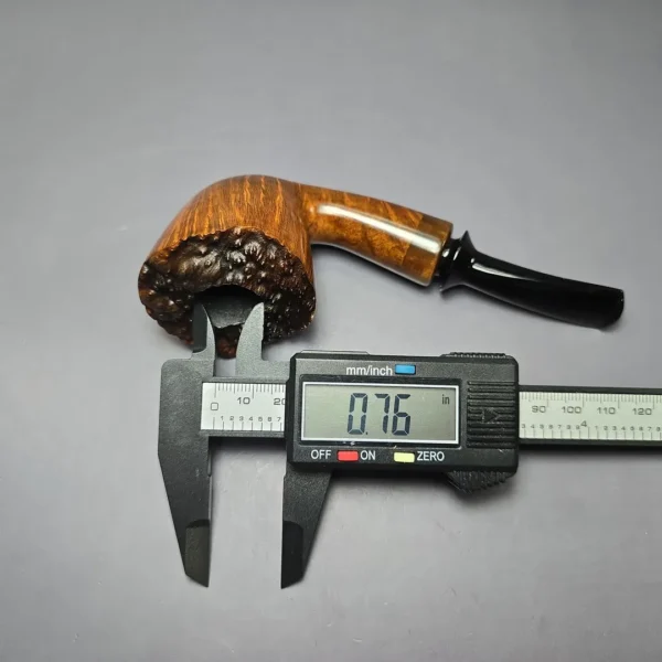Christophe Wolff Smooth "Fleur" Freehand w/ Olivewood Handmade Briar Pipe, New - Image 10