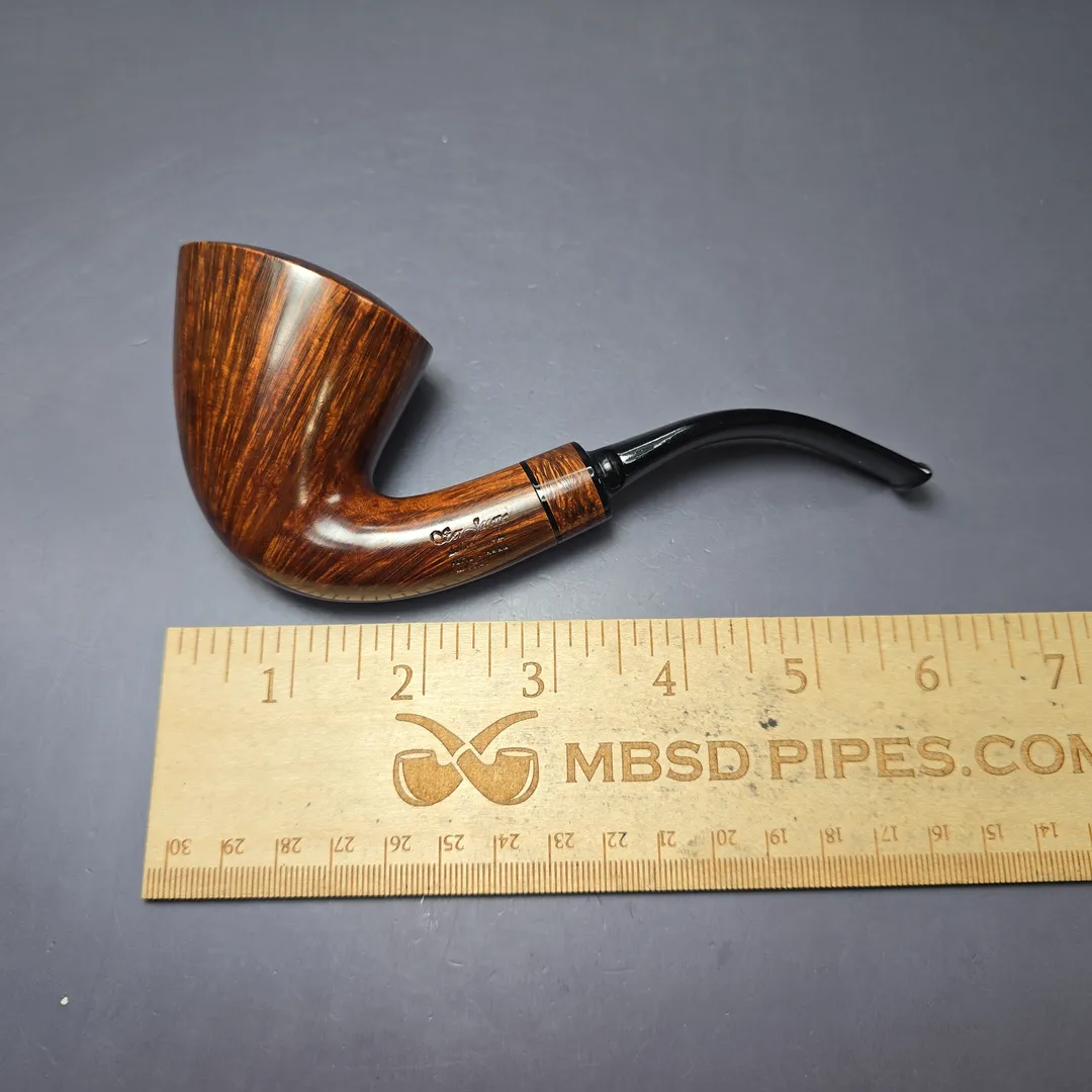 Ser Jacopo Gem Series Granato Smooth Dublin Estate Briar Pipe, Unsmoked - Image 10