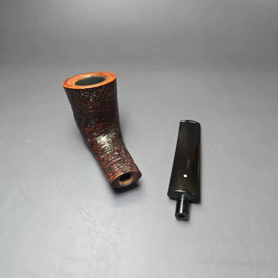 Dunhill 1970 Shell Briar 795 Sandblasted Zulu Estate Briar Pipe, English Estates - Image 10