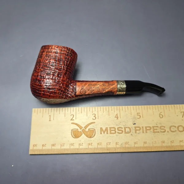 Ser Jacopo Domina 2024 S2 D Sandblasted Bent Billiard Estate Briar Pipe, Unsmoked - Image 10