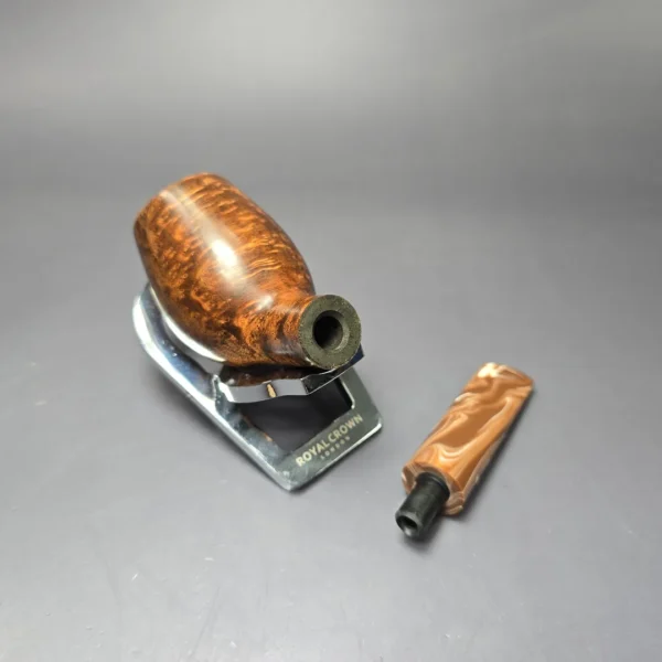 Moonshine MS03 Dark Smooth Deviled Egg Anse w/ Coffee Stem Briar Pipe, New - Image 10