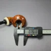 C-Pipe Smooth Reverse Calabash Mushroom w/ Ivorite Handmade Briar Pipe, New - Image 10