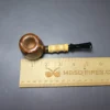C-Pipe Smooth Apple w/ Bamboo & Boxwood Handmade Briar Pipe, New - Image 10