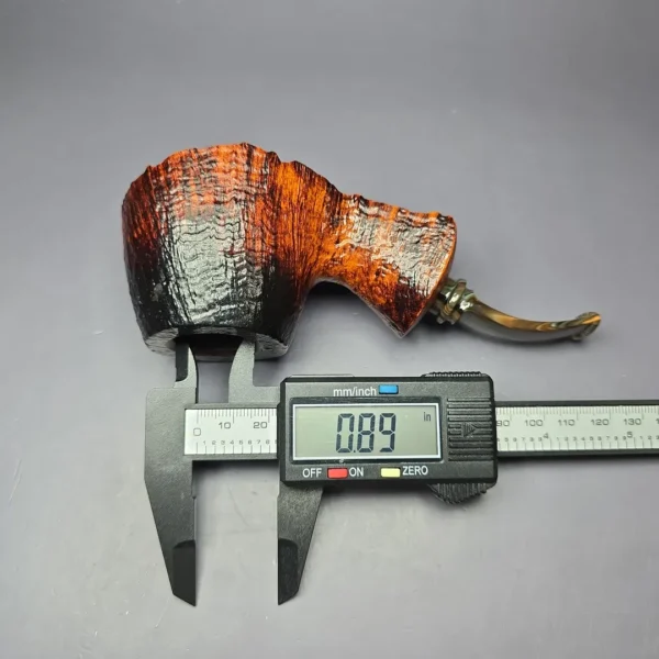 Peder Jeppesen Ida Contrast Sandblasted Volcano Estate Briar Pipe, Danish Estates - Image 10