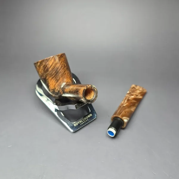 Volkan Grade 7 Smooth Golden Contrast Dublin Estate Briar Pipe, Unsmoked, 9mm - Image 10