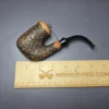 Brebbia Oom Paul Rocciata Rusticated Estate Briar Pipe, Unsmoked, 9mm - Image 10
