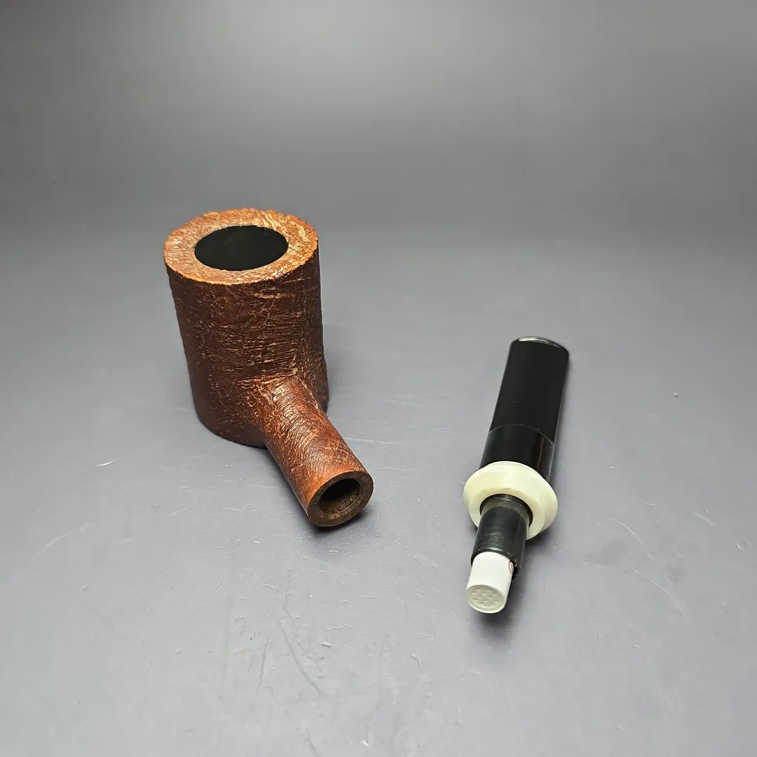 Chacom Pirate 155 Sandblasted Poker Sitter Estate Briar Pipe, Unsmoked, 9mm - Image 10