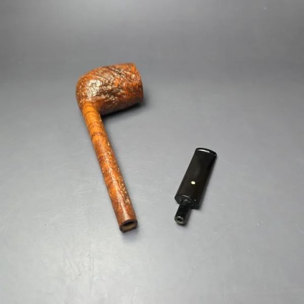 Dunhill 1958 Tanshell ES "Extra Long Shank" Sandblasted Canadian Estate Briar Pipe, English Estates - Image 10