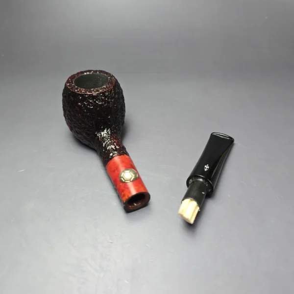 Savinelli Sport Edition Soccer Rusticated Apple Estate Briar Pipe, Unsmoked, 9mm - Image 10