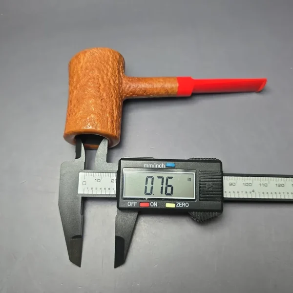 Ryan Alden Queen of Hearts Sandblasted Tipsy Poker Estate Briar Pipe, Unsmoked - Image 10