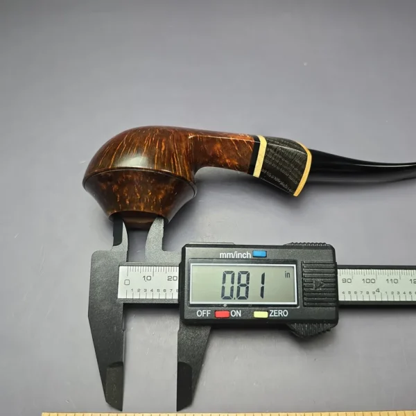 Stephen Downie Smooth Bulldog w/ Privet & Morta Estate Briar Pipe, Unsmoked - Image 10