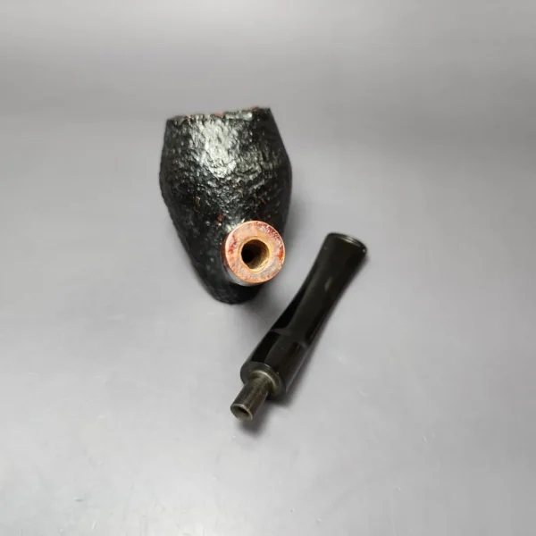 Johs Sandblasted Acorn Cherrywood Estate Briar Pipe, Danish Estates - Image 11