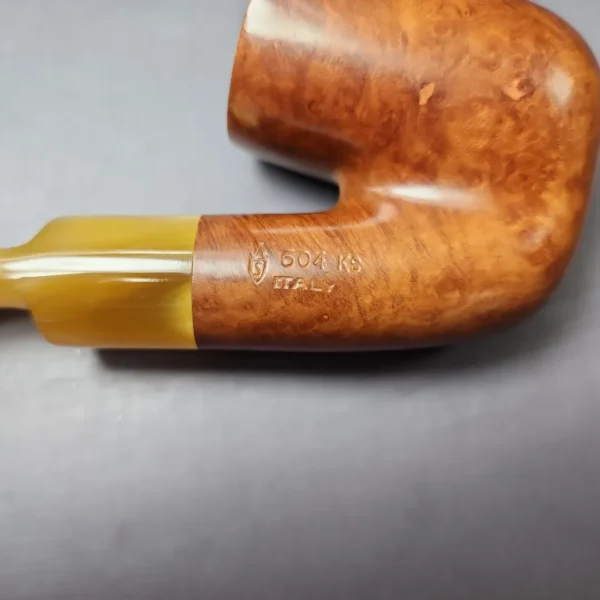 Savinelli Oscar Lucite 604 KS Smooth Oom Paul Estate Briar Pipe, Italian Estates - Image 11