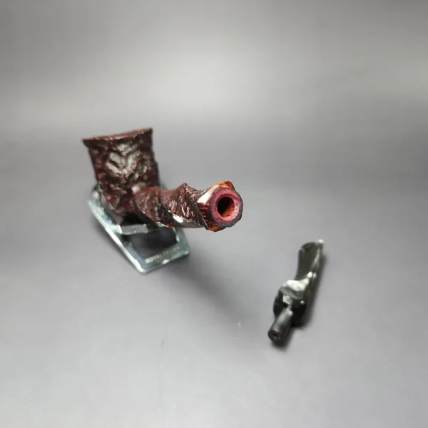 Preben Holm Wengholt Collector 100 Rusticated Spiral Billiard Estate Briar Pipe, Unsmoked - Image 11