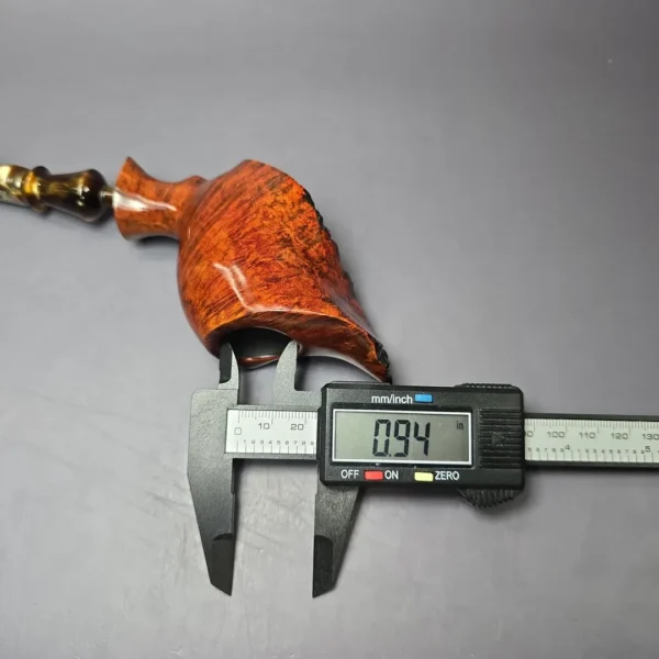 Preben Holm Hallmark H-2 Smooth Freehand Estate Briar Pipe, Unsmoked - Image 11