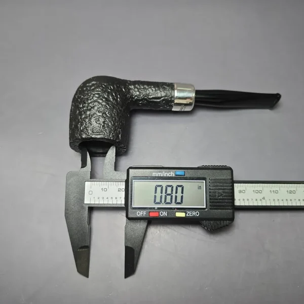 Peterson Amber Spigot X105 Sandblasted Billiard Estate Briar Pipe, Unsmoked - Image 11