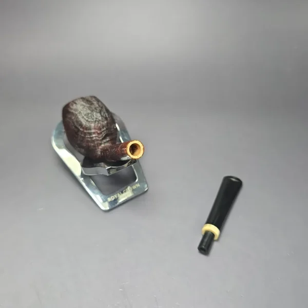 Emiliano Featherweight Sandblasted Cutty w/ Bone Handmade Briar Pipe, New - Image 11