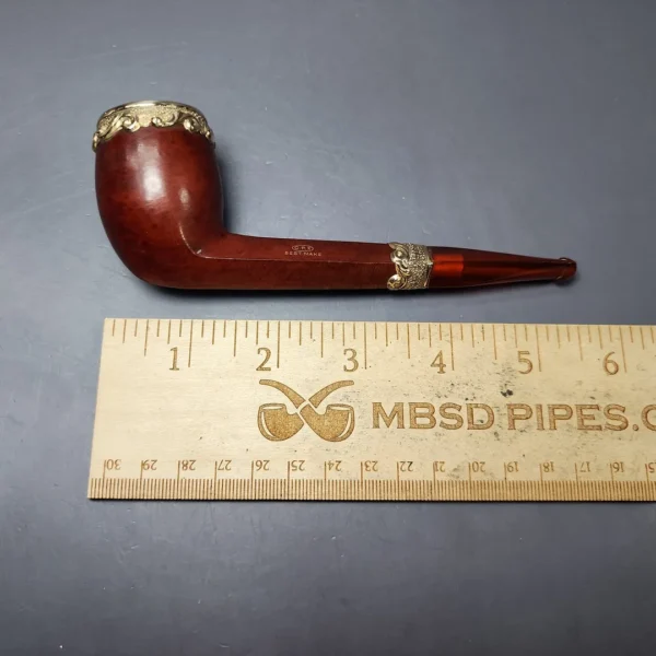 19th c. CPF Best Make Smooth Liverpool w/ Amber Estate Briar Pipe, Unsmoked - Image 11