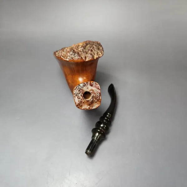 CW Gray 81 XL Smooth Freehand Sitter Estate Briar Pipe, Unsmoked - Image 12