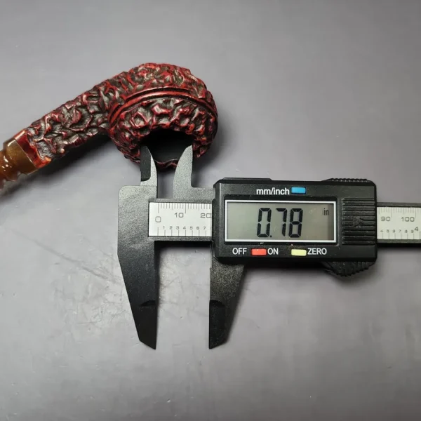 Jobey Perlato 200 Rusticated Bulldog Estate Briar Pipe, American Estates - Image 11