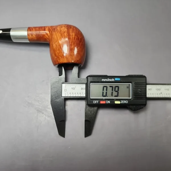 Kaywoodie Pre-1977 Signet Smooth Apple w/ Aluminum Estate Briar Pipe, Unsmoked - Image 11