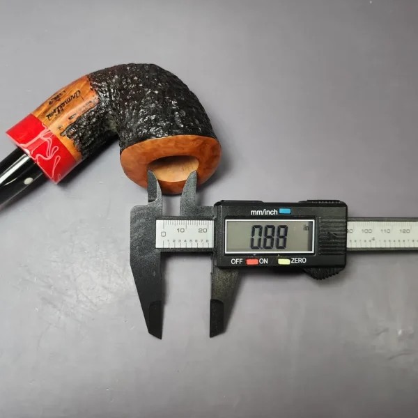 Armellini Botero Reverse Calabash Rusticated Dublin Estate Briar Pipe, Unsmoked - Image 11