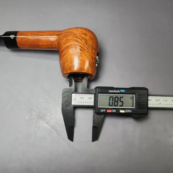 Design Berlin XL Spot Carved Billiard Estate Briar Pipe, Unsmoked, 9mm - Image 11