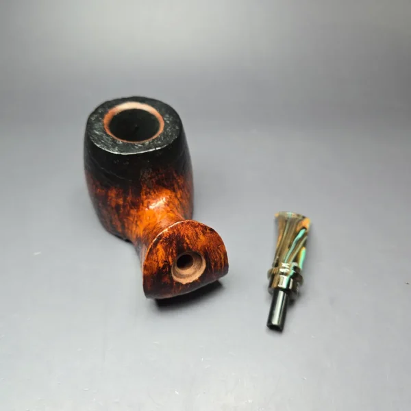 Peder Jeppesen Ida Contrast Sandblasted Volcano Estate Briar Pipe, Danish Estates - Image 11