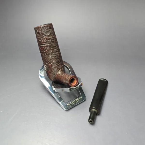 Pipe Dan Dan Shape Chimney 98 Sandblasted Stack Estate Briar Pipe, Danish Estates - Image 11