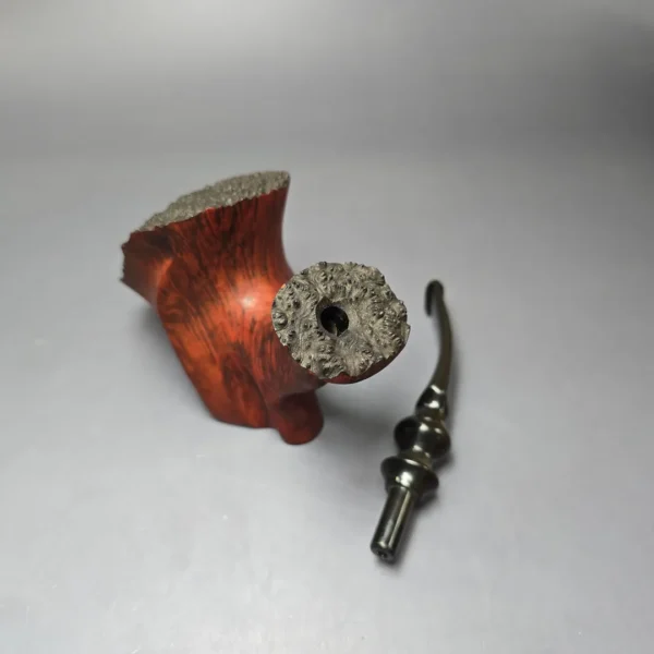 Preben Holm Fancy Matt (C5) XL Smooth Freehand Sitter Estate Briar Pipe, Unsmoked - Image 11