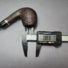 Vauen 5204 Sandblasted Bent Billiard w/ Brass Estate Briar Pipe, Unsmoked, 9mm - Image 11