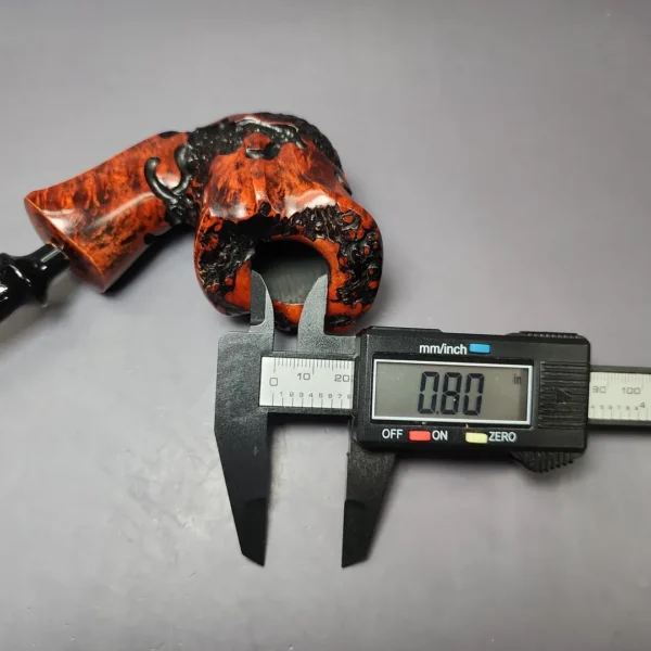 Nording Moss Partially Rusticated Freehand Estate Briar Pipe, Unsmoked - Image 11