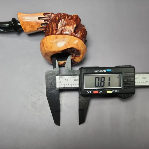 Nording Spruce Cone Partially Rusticated Freehand Estate Briar Pipe, Unsmoked - Image 11