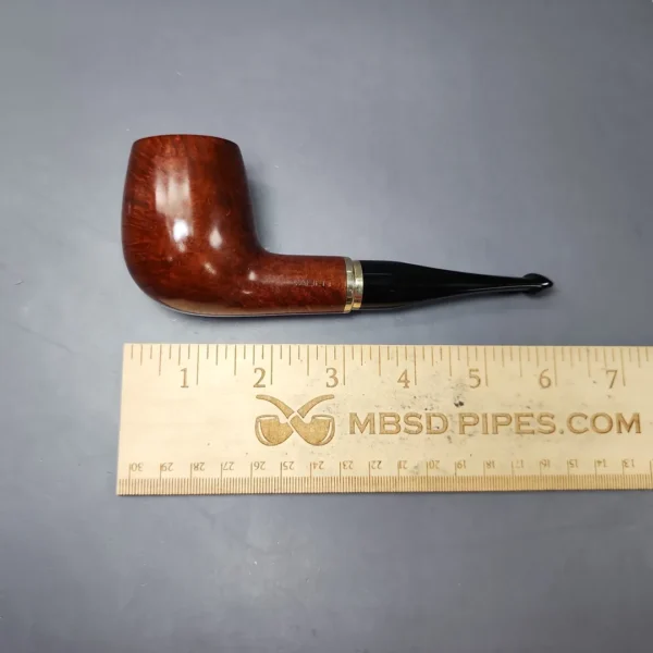 Vauen 3211 Smooth Billiard w/ Brass Estate Briar Pipe, Unsmoked, 9mm - Image 11