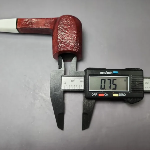 Mina Pipes Sandblasted Panel Billiard Estate Briar Pipe, Unsmoked - Image 11