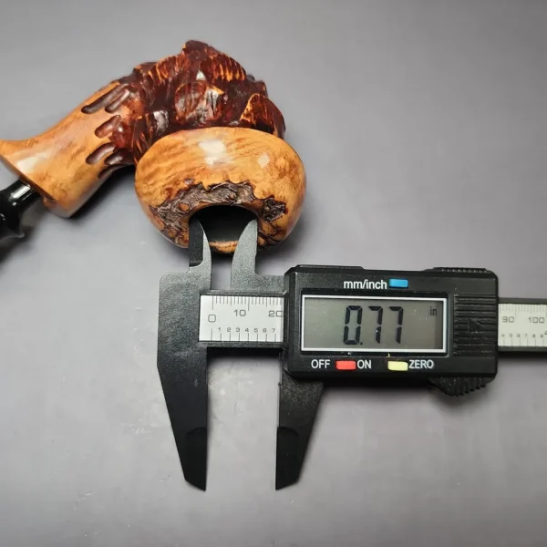 Nording Spruce Cone Partially Rusticated Freehand Estate Briar Pipe, Unsmoked - Image 11