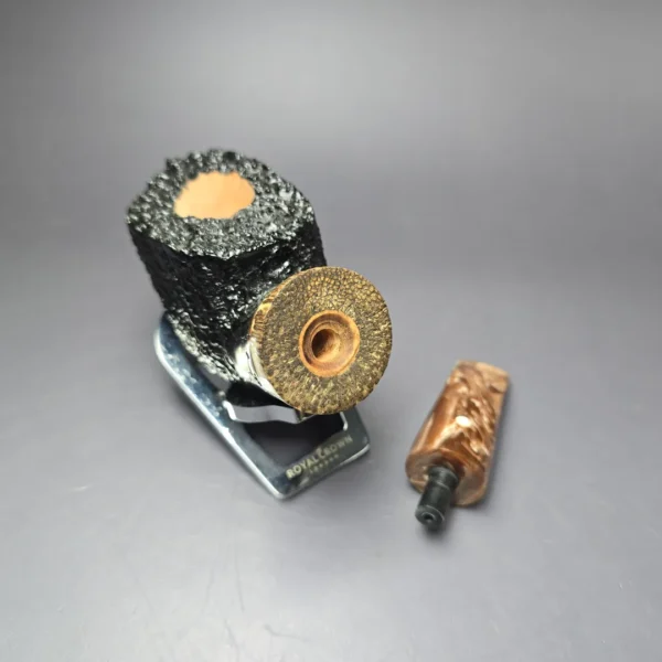 Armellini Botero Rusticated Freehand w/ Bocote Estate Briar Pipe, Unsmoked - Image 11