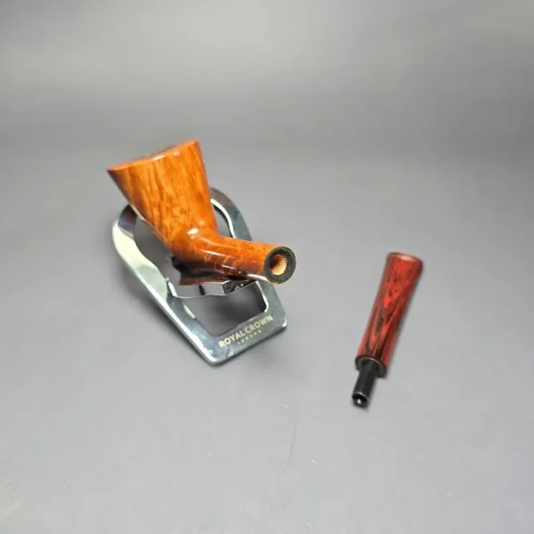 Bruno Nuttens Hand Made Smooth Twiggy Dublin w/ Cumberland Handmade Briar Pipe, New - Image 11